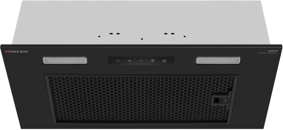 Вытяжка встраиваемая Meferi Inbox sensor comfort 60bk нержавеющая сталь управление: сенсорное (1 мотор)  