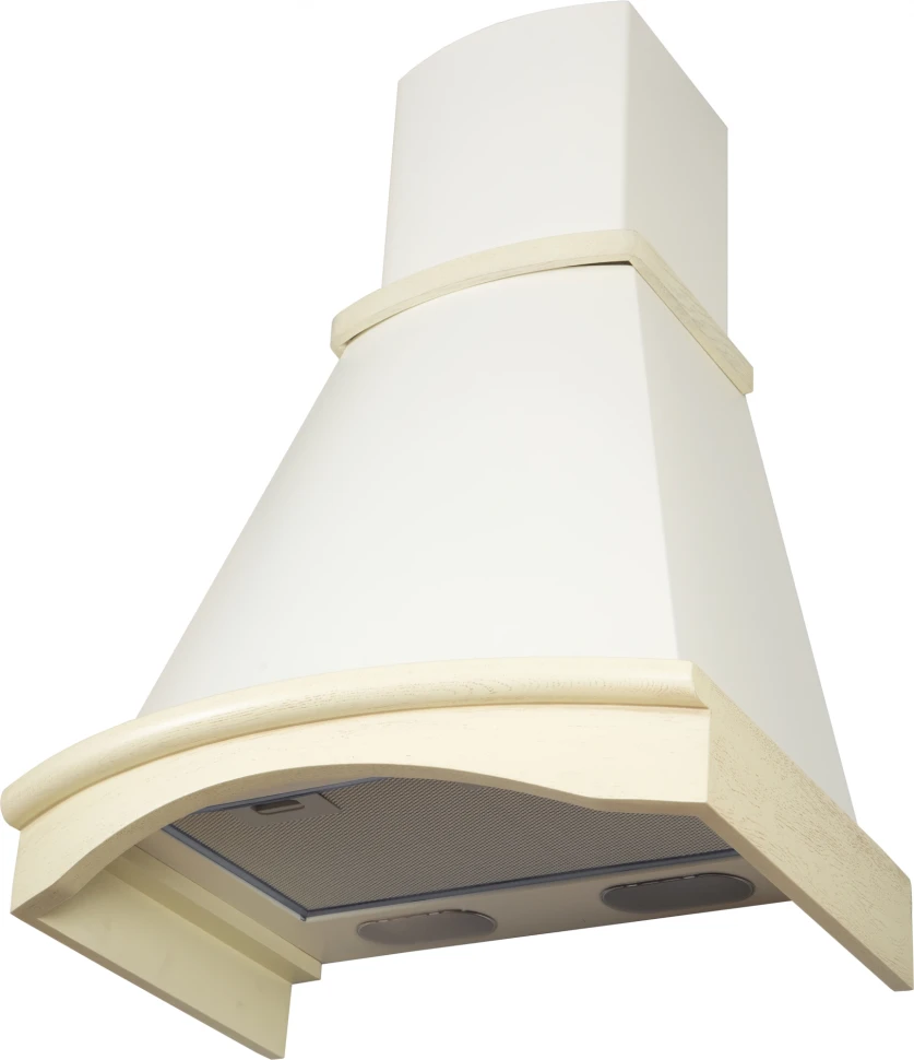 Вытяжка каминная Elikor Ротонда 60П-650-П3Л бежевый/дуб управление: ползунковое (1 мотор)  