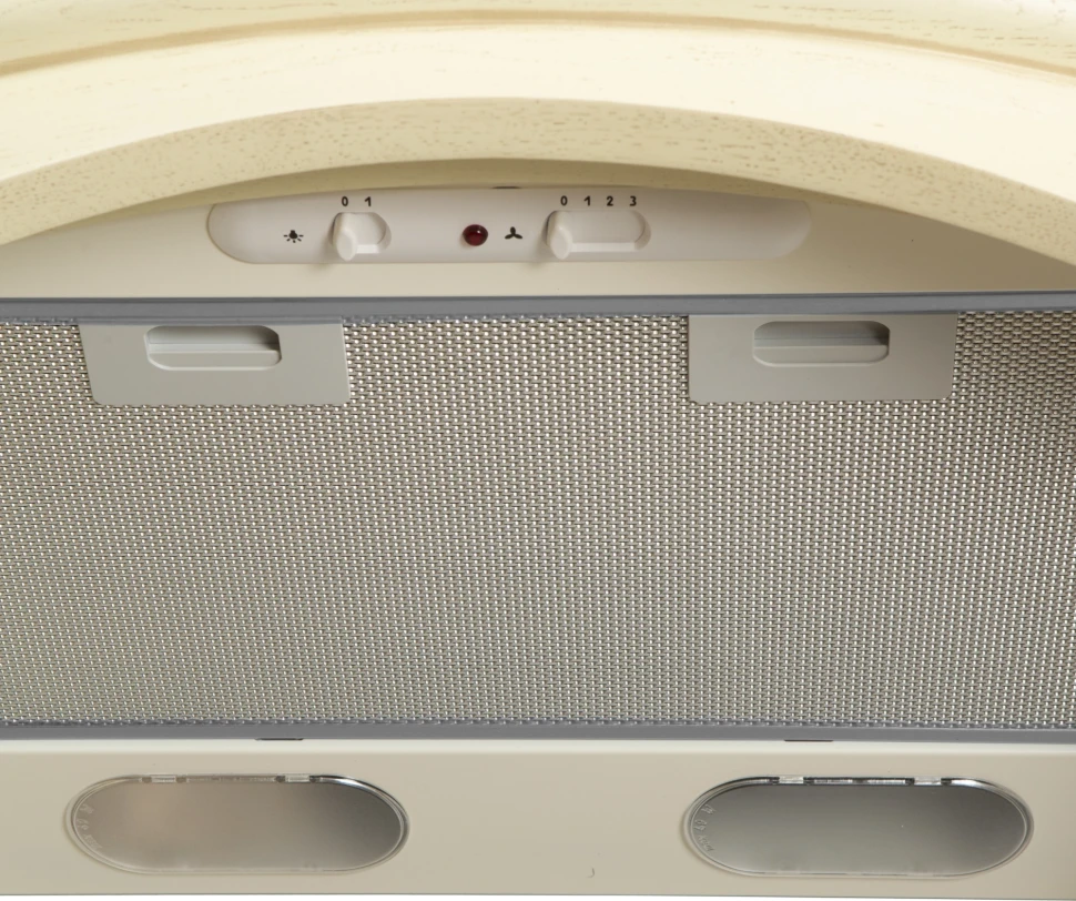 Вытяжка каминная Elikor Ротонда 60П-650-П3Л бежевый/дуб управление: ползунковое (1 мотор)  