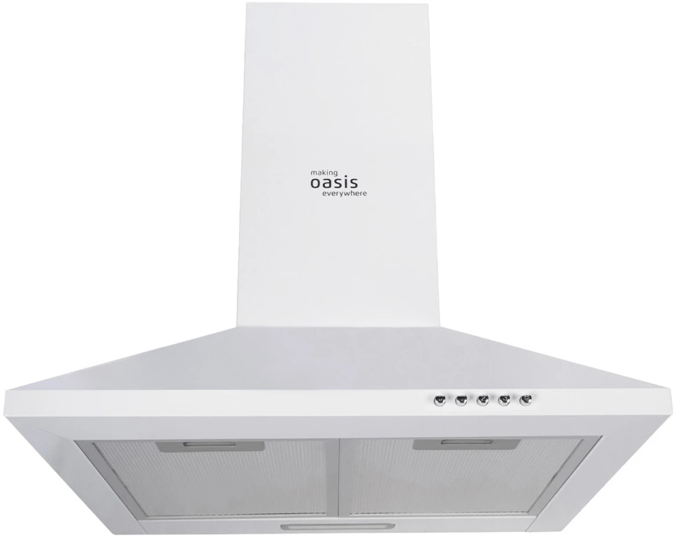 Вытяжка каминная Oasis KB-50W белый управление: кнопочное (1 мотор)
