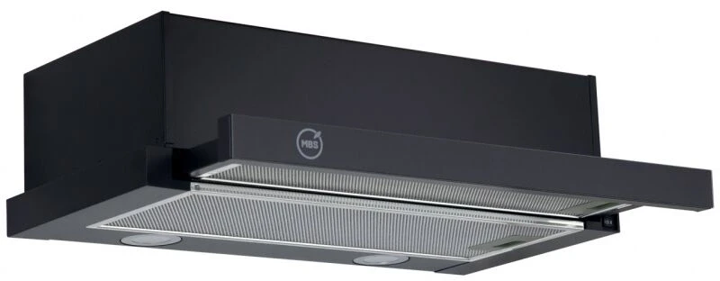 Вытяжка встраиваемая MBS Aralia 160 черный управление: кнопочное (1 мотор)  