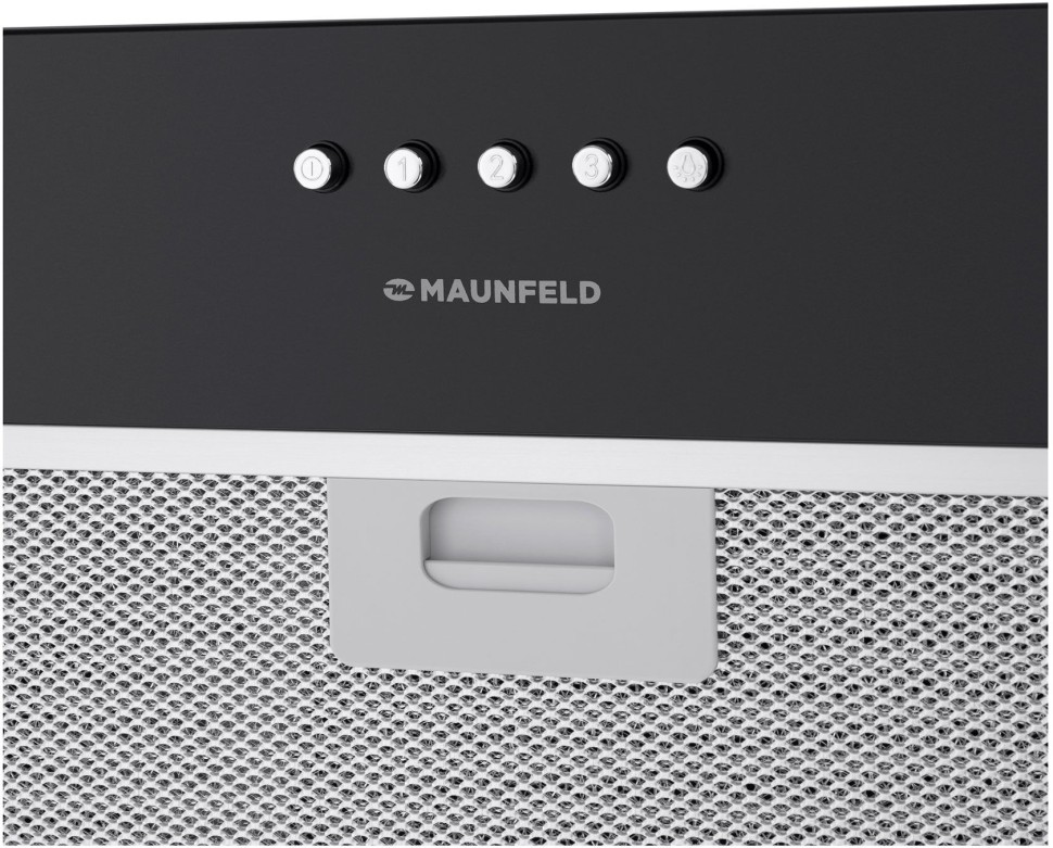 Вытяжка встраиваемая Maunfeld Crosby Singl 60 черный управление: кнопочное (1 мотор)