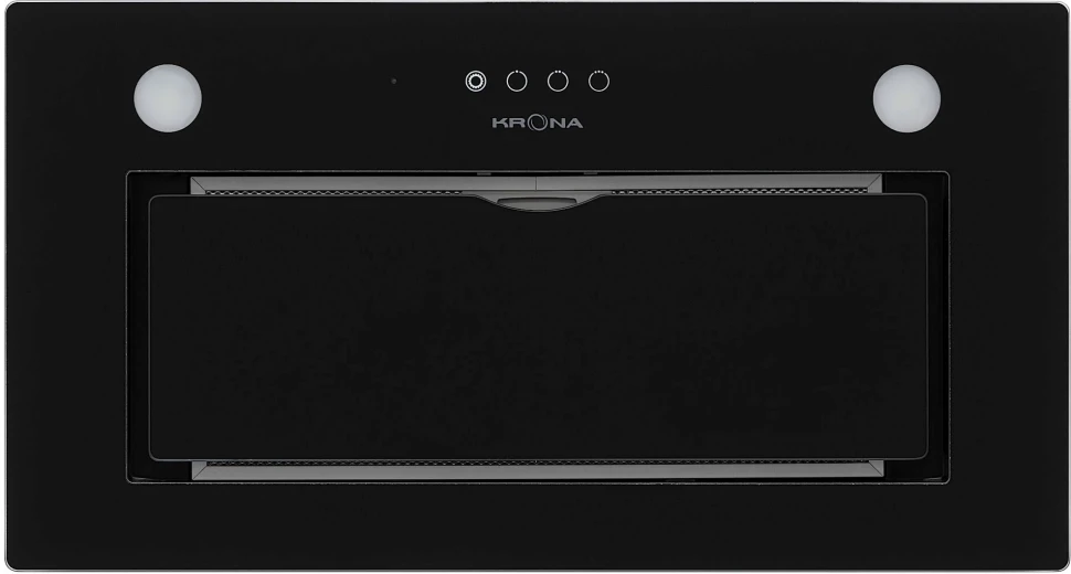 Вытяжка встраиваемая Krona Arven 600 S черный управление: сенсорное (1 мотор)  