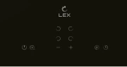 Варочная поверхность Lex EVH 640A BL черный  