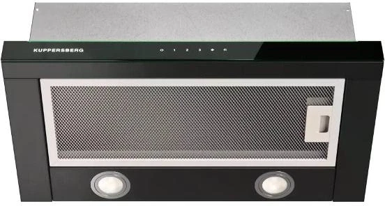 Вытяжка встраиваемая Kuppersberg High-Tech Slimtouch 60 B черный управление: кнопочное (1 мотор)  