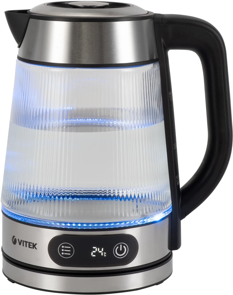 Чайник электрический Vitek VT-8825 1.8л. 2200Вт прозрачный корпус: стекло  
