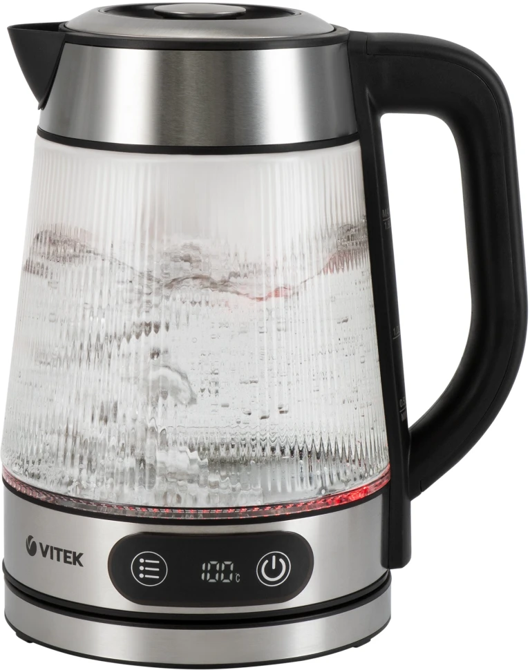 Чайник электрический Vitek VT-8825 1.8л. 2200Вт прозрачный корпус: стекло  