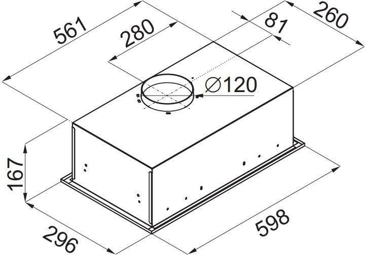 Вытяжка встраиваемая Maunfeld Crosby Singl 60 белый управление: кнопочное (1 мотор)  