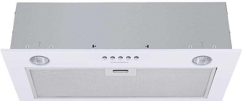 Вытяжка встраиваемая Maunfeld Crosby Singl 60 белый управление: кнопочное (1 мотор)  