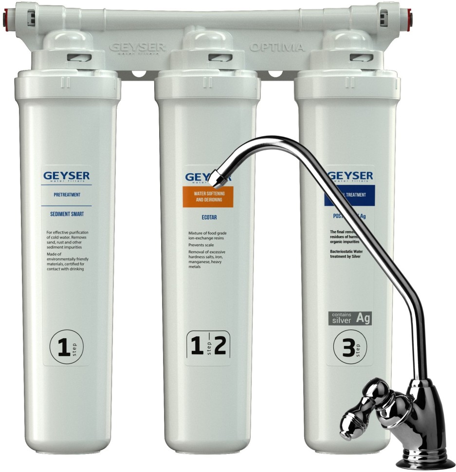 Водоочиститель Гейзер Оптима Старт белый 11068л.  