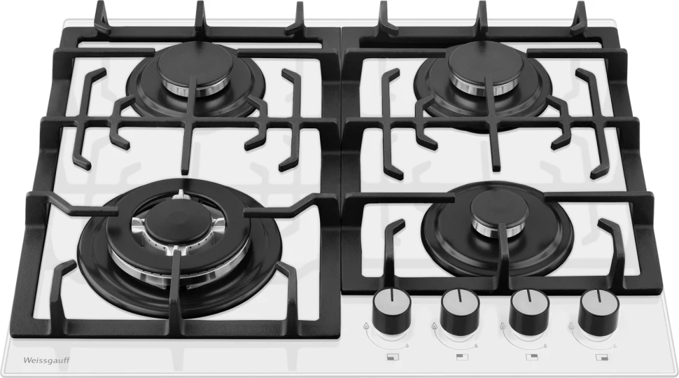 Газовая варочная поверхность Weissgauff HGG 641 WGSV белый  