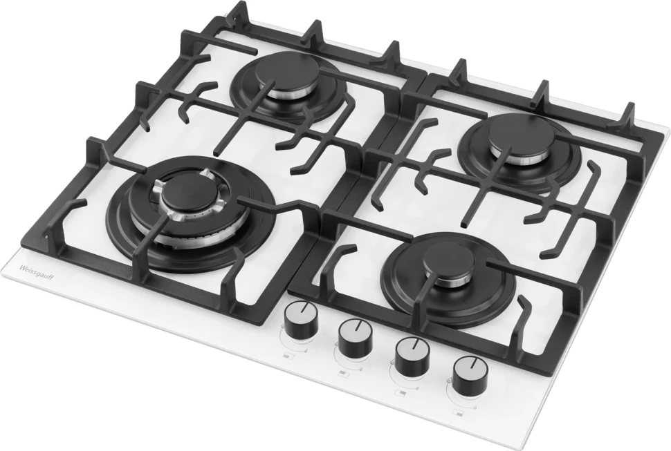 Газовая варочная поверхность Weissgauff HGG 641 WGSV белый  