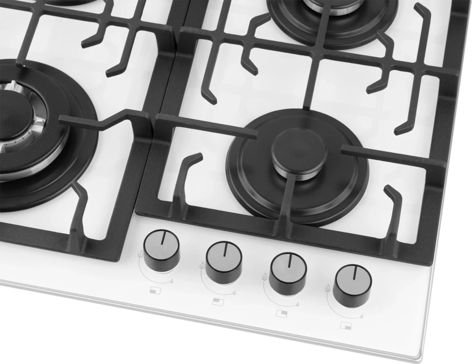 Газовая варочная поверхность Weissgauff HGG 641 WGSV белый  