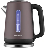 Чайник электрический Редмонд KM238 1.7л. 2200Вт серо-коричневый корпус: нерж.сталь/пластик