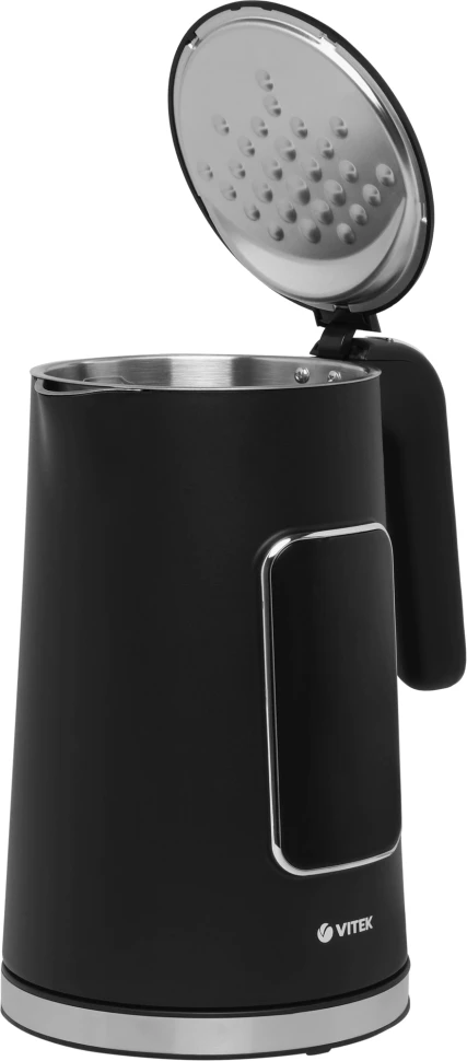 Чайник электрический Vitek VT-1162 1.7л. 2200Вт черный корпус: металл/пластик  
