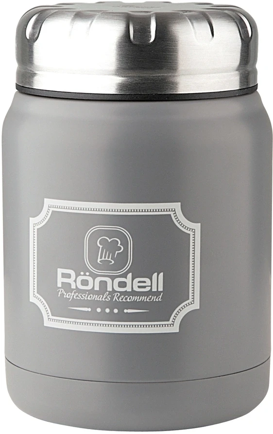 Термос для еды Rondell Picnic RDS-943 0.5л. серый картонная коробка