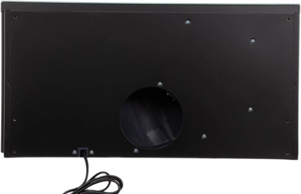 Вытяжка встраиваемая Maunfeld VS Light Glass 60 черный/стекло черное управление: кулисные переключатели (1 мотор)  