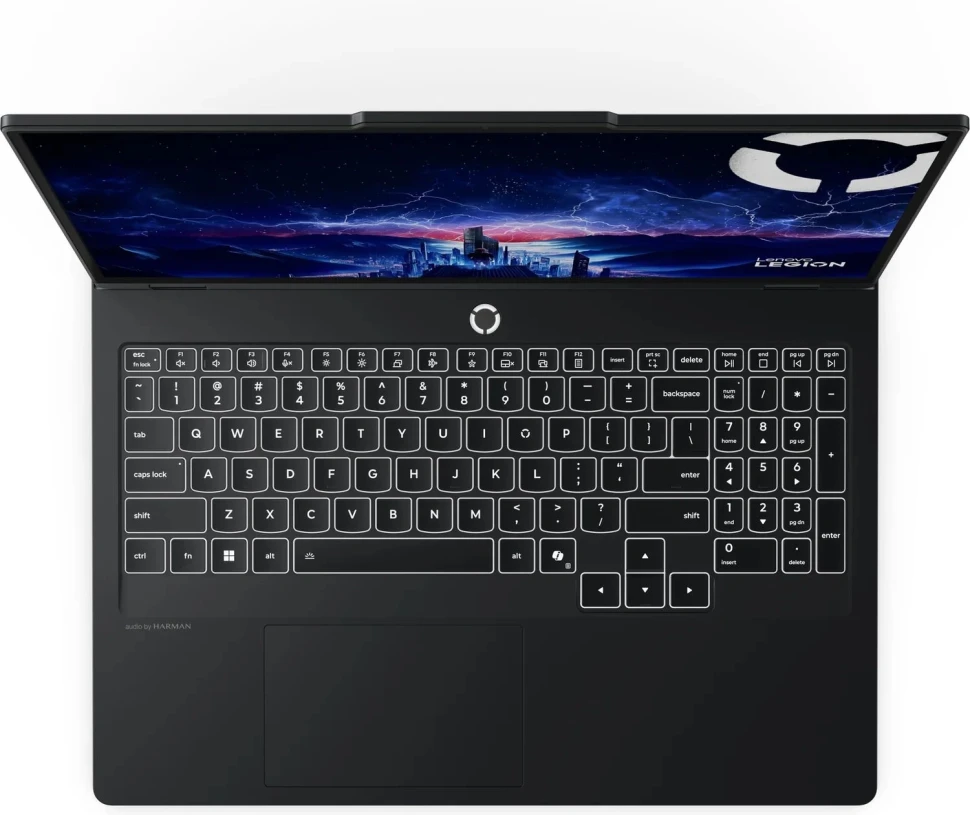 Ноутбук Lenovo Legion Pro 5 16IRX10 Core i7 14650HX 32Gb SSD1Tb NVIDIA GeForce RTX 5060 8Gb 16" IPS WQXGA (2560x1600) без ОС black WiFi BT Cam (83NN001HRK)  