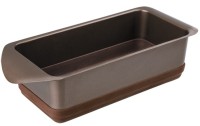 Форма для выпечки Rondell Mocco&Latte RDF-441 прямоуг. 10x20см сталь/силикон коричневый