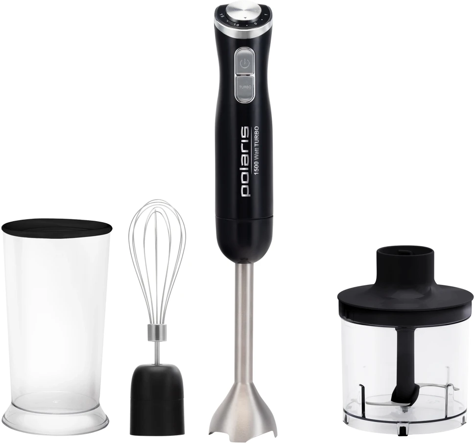 Блендер погружной Polaris PHB 1594 1500Вт черный/серебристый  