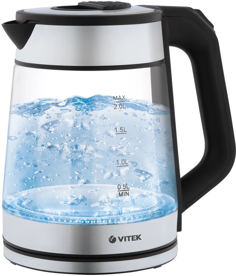 Чайник электрический Vitek VT-1176 2л. 2200Вт корпус: стекло  