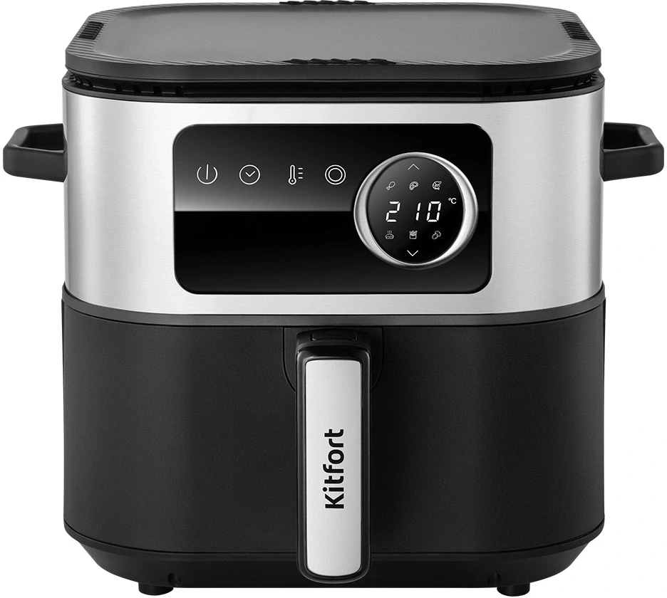 Аэрогриль Kitfort КТ-8127 2л 1930Вт черный/серебристый  