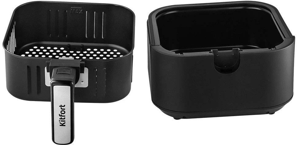Аэрогриль Kitfort КТ-8127 2л 1930Вт черный/серебристый  