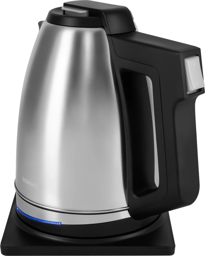 Чайник электрический Starwind SKS4040 2.0л. 1800Вт серебристый/черный корпус: металл/пластик  