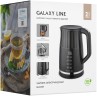 Чайник электрический Galaxy Line GL 0337 1.7л. 2200Вт черный корпус: металл/пластик (ГЛ0337Л)  