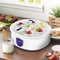 Йогуртница Kitfort КТ-2088-1 20Вт 7б. 180мл упр.:электрон. белый/фиолетовый