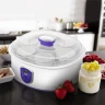 Йогуртница Kitfort КТ-2088-1 20Вт 7б. 180мл упр.:электрон. белый/фиолетовый  
