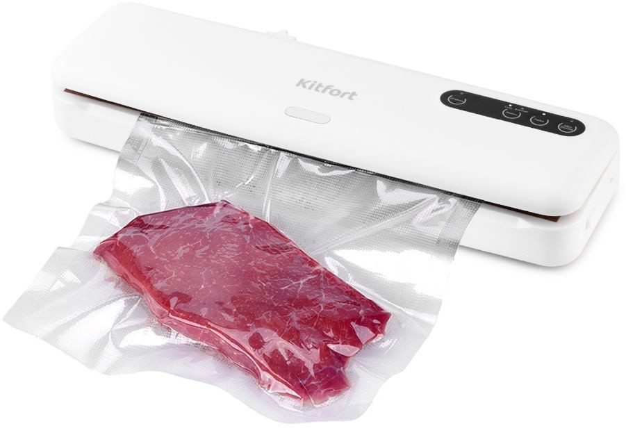 Вакуумный упаковщик Kitfort КТ-1509-2 130Вт 6л/мин 0.7Бар шир.пак.:29см белый