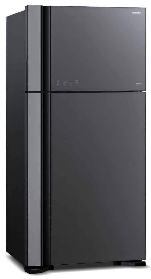 Холодильник Hitachi R-VG660PUC7-1 GGR 2-хкамерн. серый стекло инвертер  
