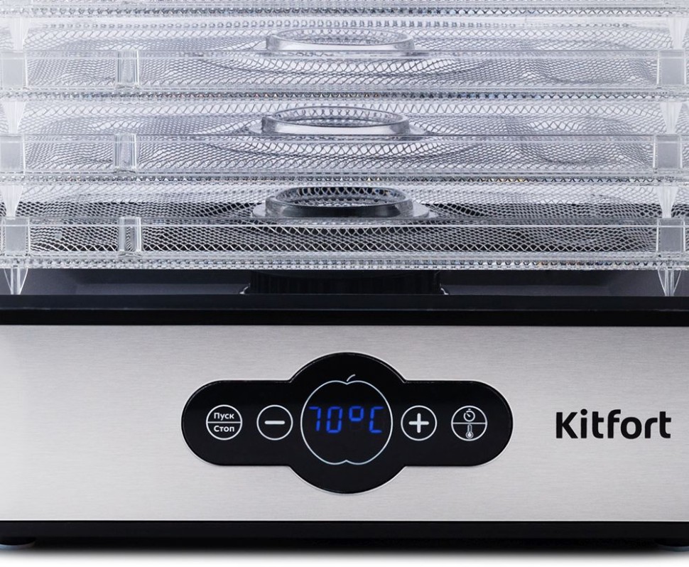 Сушка для фруктов и овощей Kitfort КТ-1914 5под. 240Вт черный  