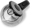 Чайник электрический Vitek VT-7008 1.7л. 2200Вт прозрачный/черный корпус: стекло/пластик  