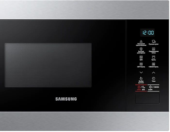 Микроволновая печь Samsung MG22M8074AT/BW 22л. 850Вт черный (встраиваемая)  