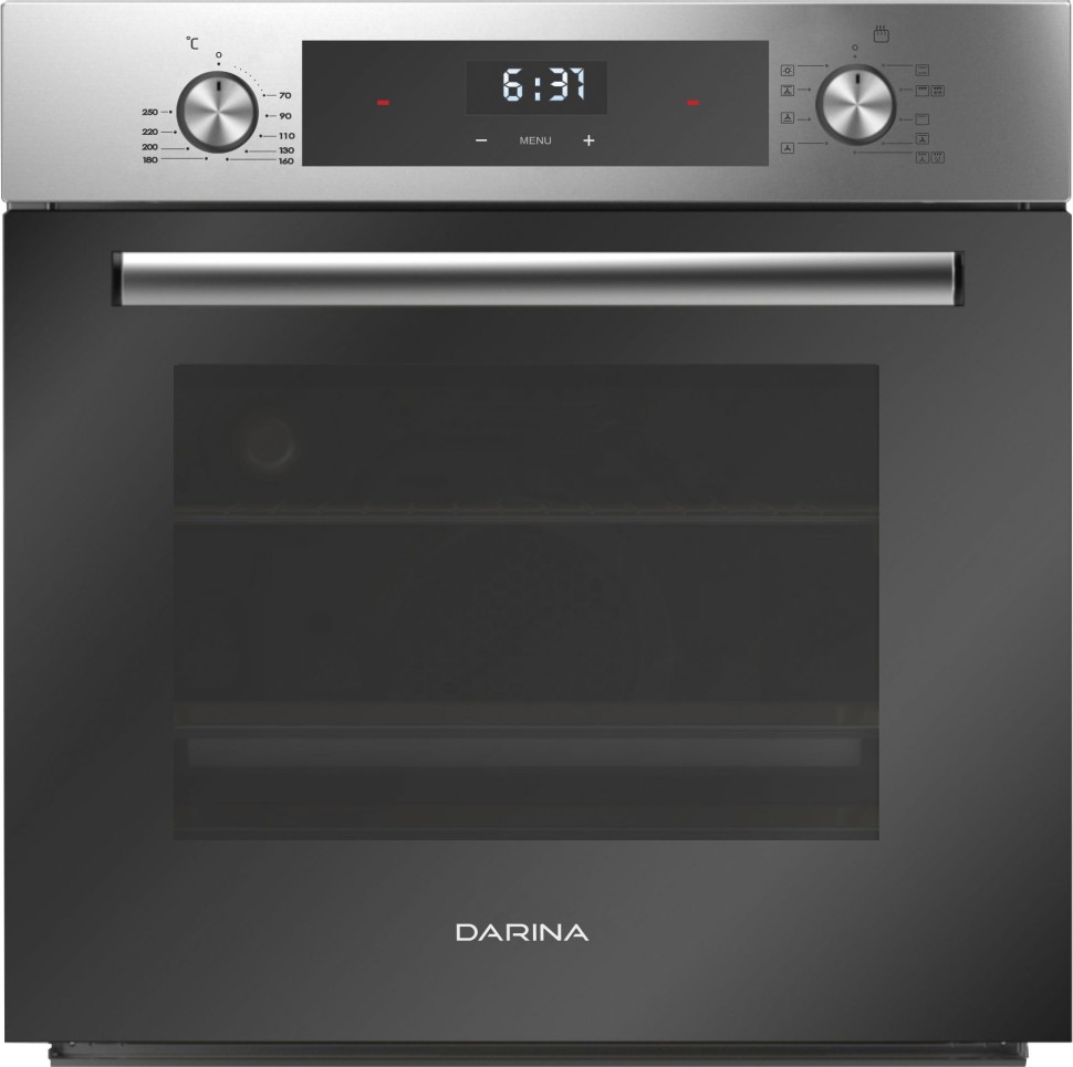 Духовой шкаф Электрический Darina 0U5 BDE112 708 X1 нержавеющая сталь/черный  