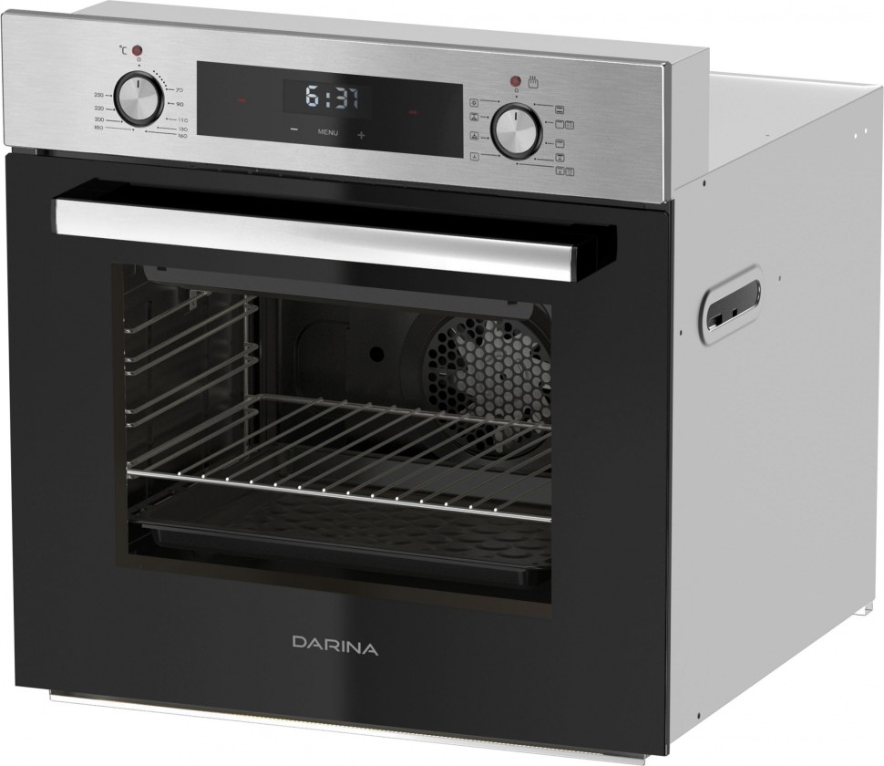 Духовой шкаф Электрический Darina 0U5 BDE112 708 X1 нержавеющая сталь/черный  