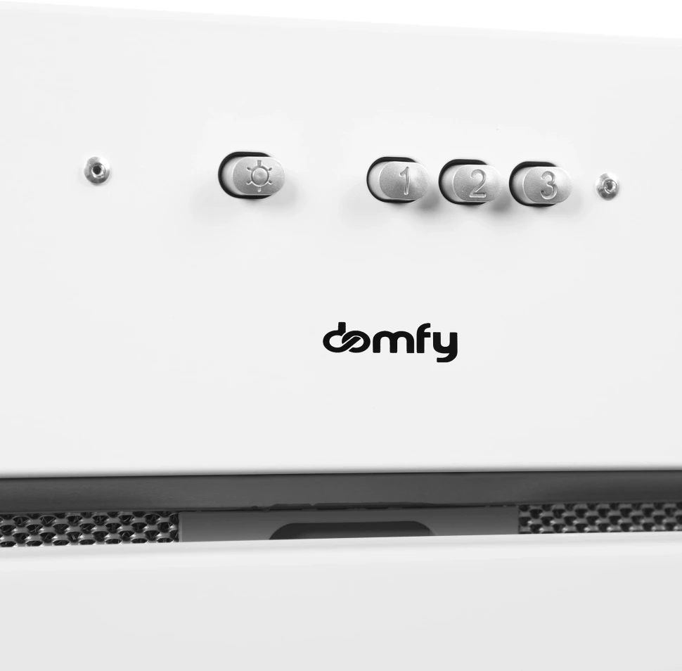 Вытяжка встраиваемая Domfy DM6036BB WG белый управление: кнопочное (1 мотор)  