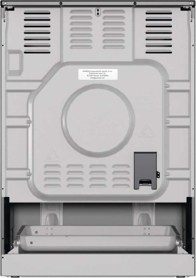 Плита Электрическая Gorenje GECS6B71CLB черный стеклокерамика (без крышки)  