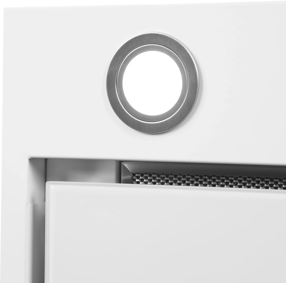 Вытяжка встраиваемая Hyundai HBB 6036 WG белый управление: кнопочное (1 мотор)  