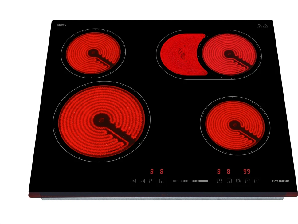 Варочная поверхность Hyundai HHE 6672 BG черный