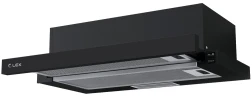 Вытяжка встраиваемая Lex HIDE 600 черный управление: кнопочное (1 мотор)  