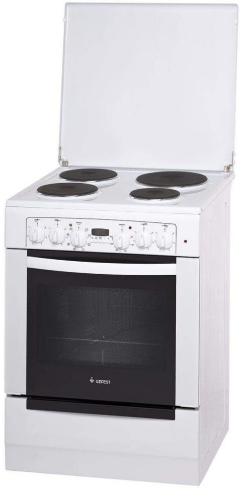 Плита Электрическая Gefest ЭП Н Д 6140-03 белый эмаль (металлическая крышка)  
