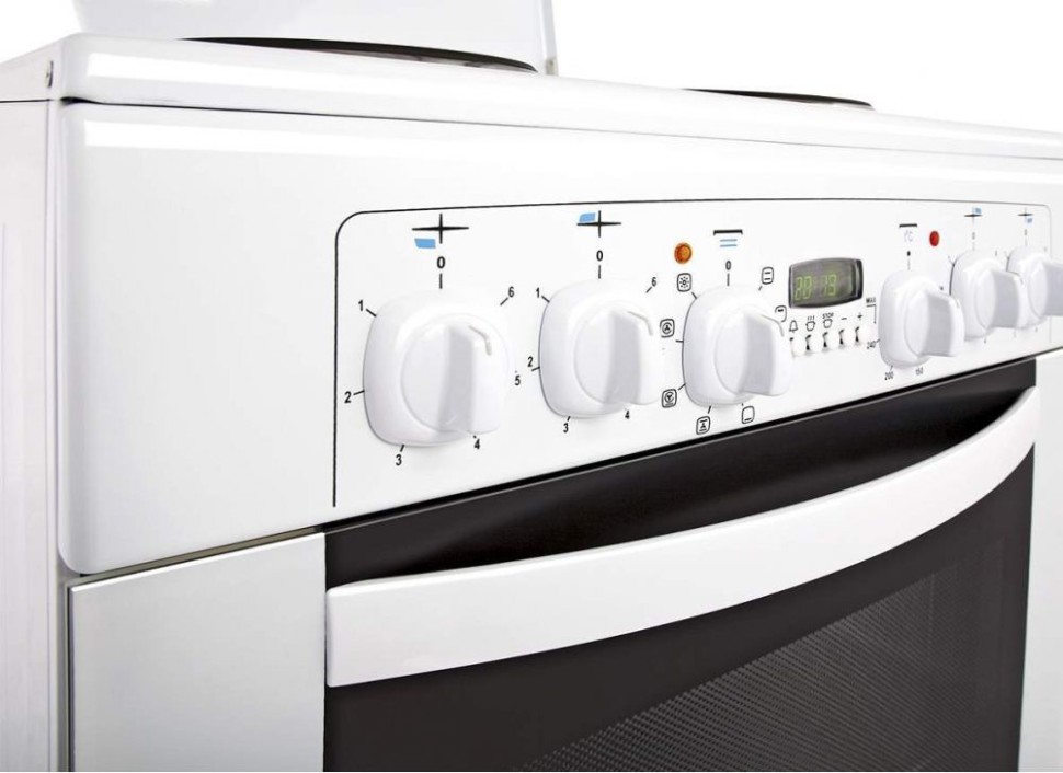 Плита Электрическая Gefest ЭП Н Д 6140-03 белый эмаль (металлическая крышка)  