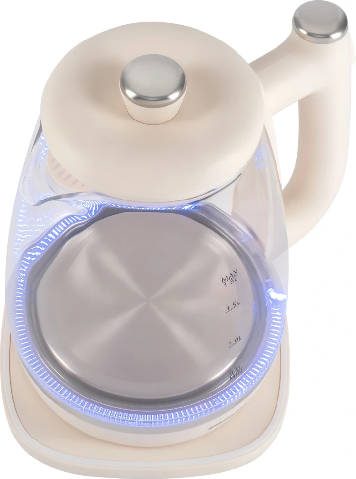 Чайник электрический Starwind SKG4042 1.8л. 1800Вт слоновая кость корпус: стекло  