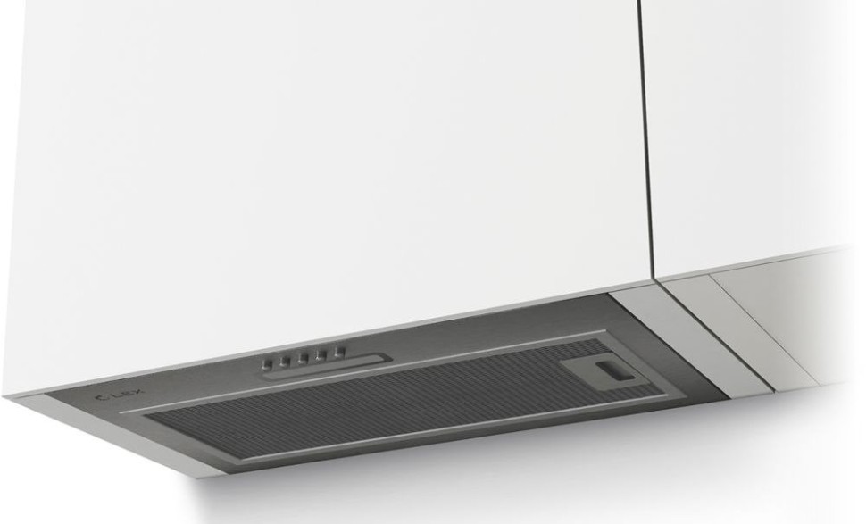 Вытяжка встраиваемая Lex GS Bloc LIGHT 600 INOX нержавеющая сталь управление: кнопочное (1 мотор)  