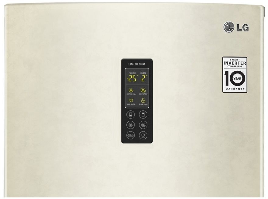 Холодильник LG GA-B419SEUL 2-хкамерн. бежевый глянц. инвертер