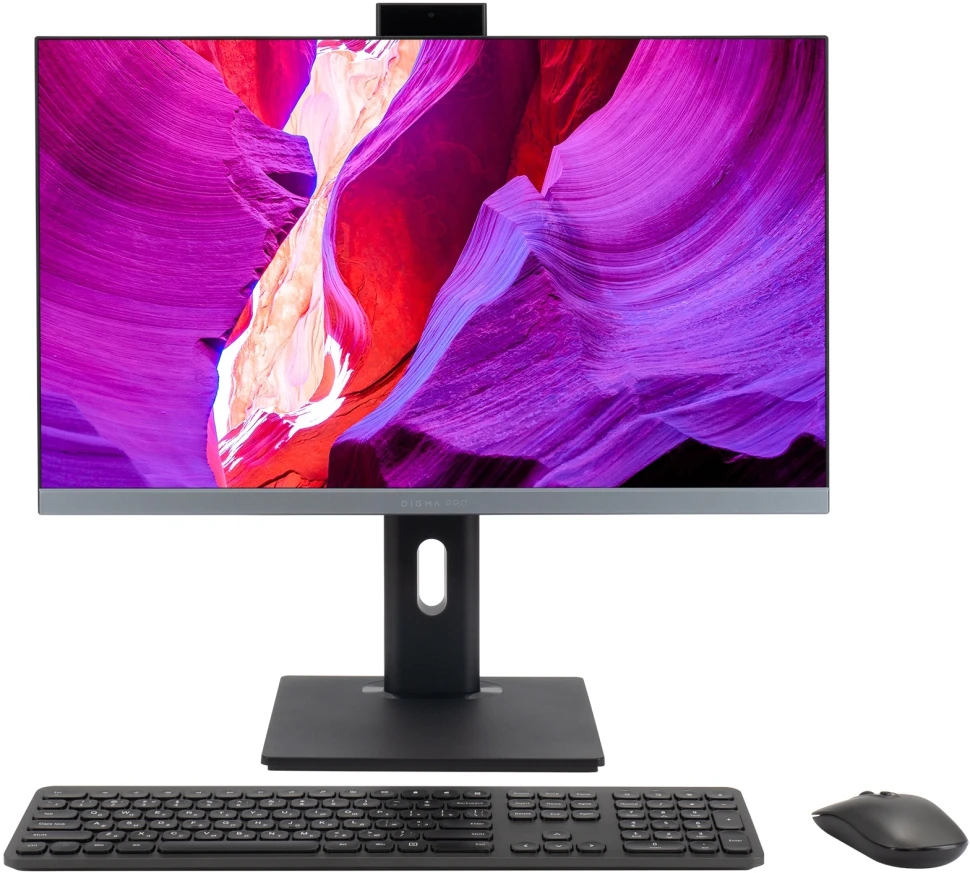 Моноблок Digma Pro Unity 23.8" Full HD i3 1315U (1.2) 16Gb SSD512Gb UHDG CR Windows 11 Pro GbitEth WiFi BT 90W клавиатура мышь Cam серый/черный 1920x1080  
