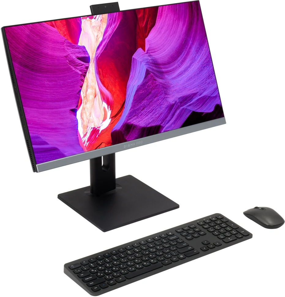 Моноблок Digma Pro Unity 23.8" Full HD i3 1315U (1.2) 16Gb SSD512Gb UHDG CR Windows 11 Pro GbitEth WiFi BT 90W клавиатура мышь Cam серый/черный 1920x1080  